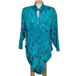 Vintage All That Jazz Oversized Long Blouse